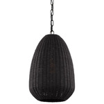 Kokomo Pendant - Bronze / Charcoal Wicker