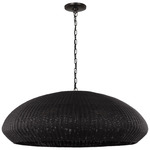 Kokomo Wide Pendant - Bronze / Charcoal Wicker