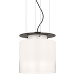 Elias Floating Pendant - Bronze / White