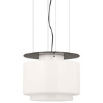 Elias Floating Pendant - Bronze / White