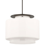 Elias Pendant - Bronze / White