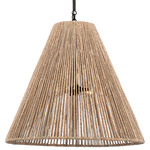Goodman Pendant - Bronze / Natural Abaca