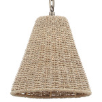 Goodman Pendant - Antique Nickel / Ash Rattan