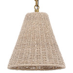 Goodman Pendant - Bronze / Hand-Rubbed Antique Brass / Ash Rattan
