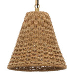 Goodman Pendant - Bronze / Hand-Rubbed Antique Brass / Toast Rattan