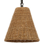 Goodman Pendant - Bronze / Toast Rattan