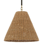 Goodman Pendant - Bronze / Hand-Rubbed Antique Brass / Toast Rattan