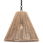 Goodman Pendant - Bronze / Natural Abaca