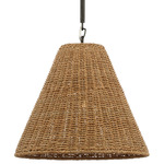 Goodman Pendant - Bronze / Toast Rattan
