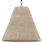 Goodman Pendant - Bronze / Hand-Rubbed Antique Brass / Ash Rattan