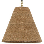 Goodman Pendant - Bronze / Hand-Rubbed Antique Brass / Toast Rattan