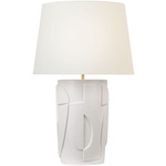 Klint Table Lamp - Matte White / Linen