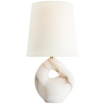 Adria Table Lamp - Alabaster / Linen