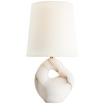 Adria Cordless Table Lamp - Alabaster / Linen