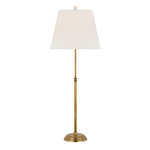 Wyatt Buffet Table Lamp - Hand-Rubbed Antique Brass / Linen
