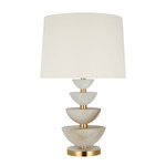 Aubert Table Lamp - Alabaster / Hand-Rubbed Antique Brass / Linen