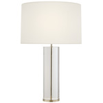 Lineham Cordless Table Lamp - Polished Nickel / Linen