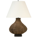 Tahiti Table Lamp - Smoke Seagrass / Linen