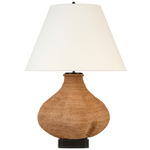 Tahiti Table Lamp - Toast Seagrass / Linen