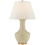 Lambay Rechargeable Table Lamp - Coconut Porcelain / Linen