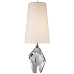 Halcyon Cordless Table Lamp - Crystal / Linen