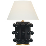 Linden Rechargeable Table Lamp - Black / Linen