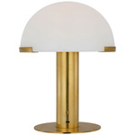 Melange Rechargeable Table Lamp - Antique Burnished Brass / Alabaster