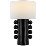 Tiglia Cordless Table Lamp - Black / Linen