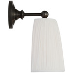 Matos Wall Sconce - Bronze / Silk Pleat