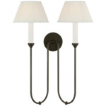 Ingela Wall Sconce - Modern Iron / Silk Pleat