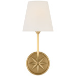 Polaris Wall Sconce - Antique Burnished Brass / Linen