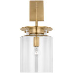 Elias Wall Sconce - Antique Burnished Brass / Clear