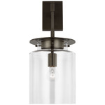 Elias Wall Sconce - Bronze / Clear