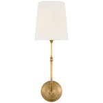 Wyatt Wall Sconce - Hand-Rubbed Antique Brass / Linen