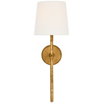 Collette Tail Wall Sconce - Gilded Iron / Linen