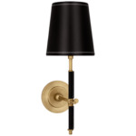 Bryant Leather Wall Sconce - Hand-Rubbed Antique Brass / Chocolate Leather
