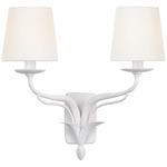 Amalfi Wall Sconce - Plaster White / Linen