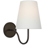 Lyndsie Wall Sconce - Aged Iron / Linen