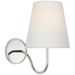 Lyndsie Wall Sconce - Polished Nickel / Linen