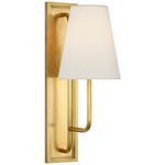 Rui Wall Sconce - Hand-Rubbed Antique Brass / Linen