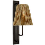Rui Wall Sconce - Aged Iron / Natural Abaca
