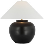 Casey Table Lamp - Matte Black / Linen
