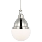 Bernard Pendant - Polished Nickel / White