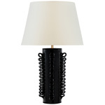 Amandine Table Lamp - Raven Black / Linen