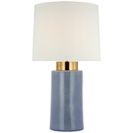 Xian Table Lamp - Polar Blue Crackle / Linen