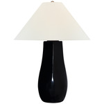 Cabazon Table Lamp - Raven Black / Linen