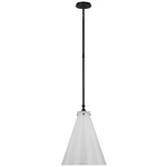 Parkington Cone Pendant - Bronze / Clear