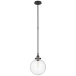 Parkington Globe Pendant - Bronze / Clear