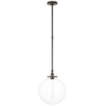 Parkington Globe Pendant - Bronze / Clear