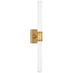 Owen Bathroom Vanity Light - Antique Burnished Brass / White